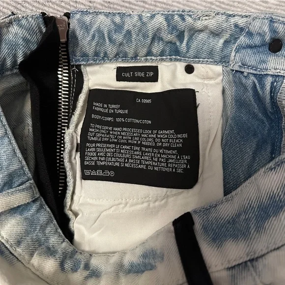 NWT Alexander Wang High Rise Straight Leg Cropped Denim Size 26 - Picture 5 of 13